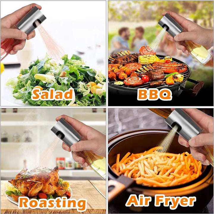 Glass Oil Spray Bottle Hand Press Olive Oil Sauce Vinegar Dispenser for BBQ Grill Barbecue Cooking Tool Kitchen Accessories