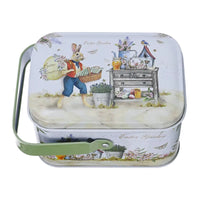 Easter Theme Decorative Tinplate Box Gift Packing Case Candy Tinplate Case Easter Day Accessories Candy Boxes