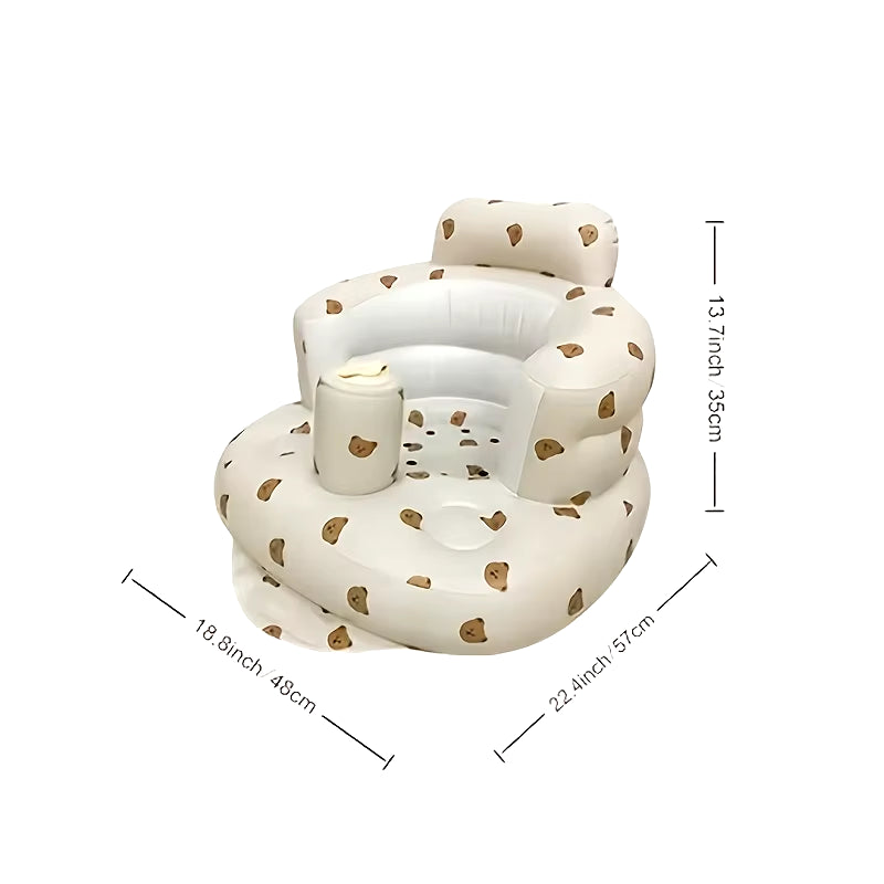 Baby Sitting Bath Stool, Anti-Fall Portable Chair, Baby Inflatable Sofa, Foldable Chair, Widen Bath Stool, Style Optional