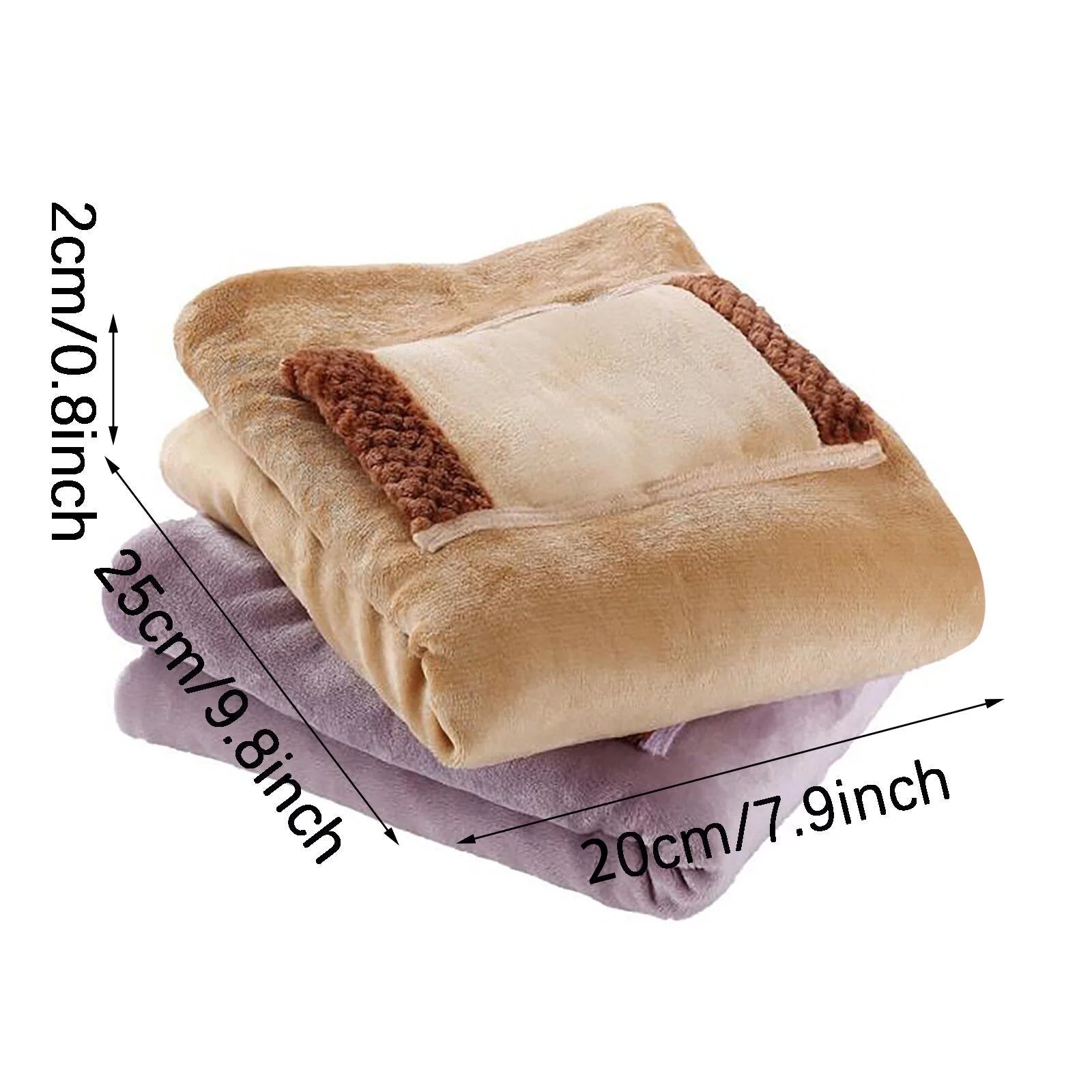 Electric Heated Blanket Throw Soft Electric USB Blanket Machine Washable Super Cozy Soft Heated Throw with Fast Heating and Machine Washable