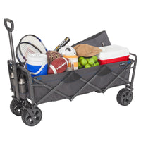 Deluxe Extended Folding Wagon with Brakes