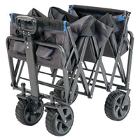 Deluxe Extended Folding Wagon with Brakes