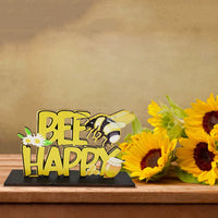 Honeybee Festival Wooden Table Decorations Figurines Wooden Bee Centerpiece Honeybee Doll Table Decoration