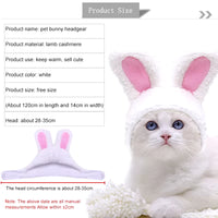 Funny Easter Cute Costume Easter Cap Bunny Rabbit Hat with Ears for Cats and Small Dogs Pets Costume Accessories Birthday Photo