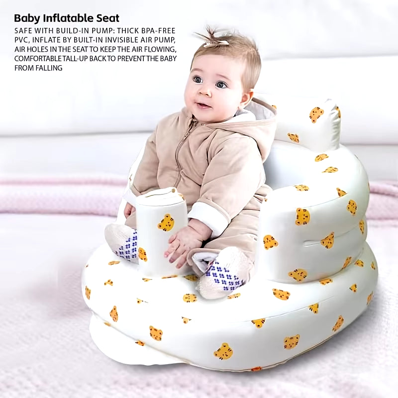 Baby Sitting Bath Stool, Anti-Fall Portable Chair, Baby Inflatable Sofa, Foldable Chair, Widen Bath Stool, Style Optional