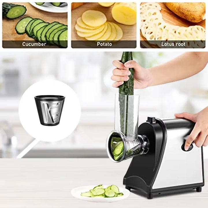 Electric Cheese Grater, Salad Maker, Electric Slicer Shredder, Graters, Chopper