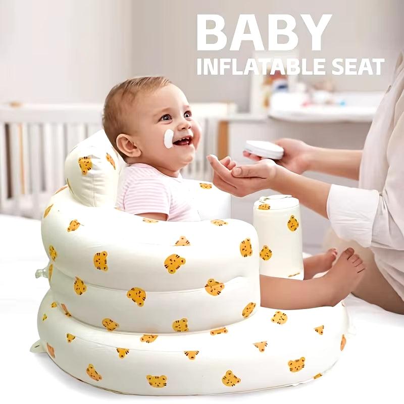 Baby Sitting Bath Stool, Anti-Fall Portable Chair, Baby Inflatable Sofa, Foldable Chair, Widen Bath Stool, Style Optional