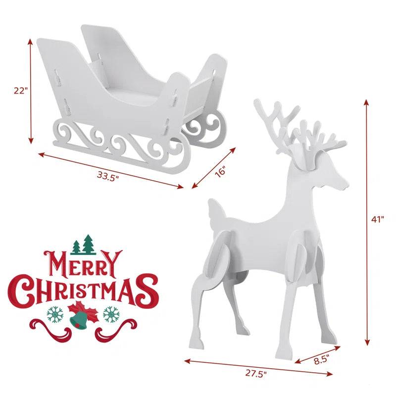 Hayrulla PVC Garden Elk Christmas Decoration