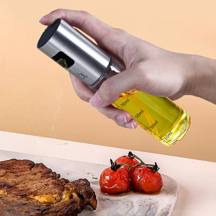 Glass Oil Spray Bottle Hand Press Olive Oil Sauce Vinegar Dispenser for BBQ Grill Barbecue Cooking Tool Kitchen Accessories