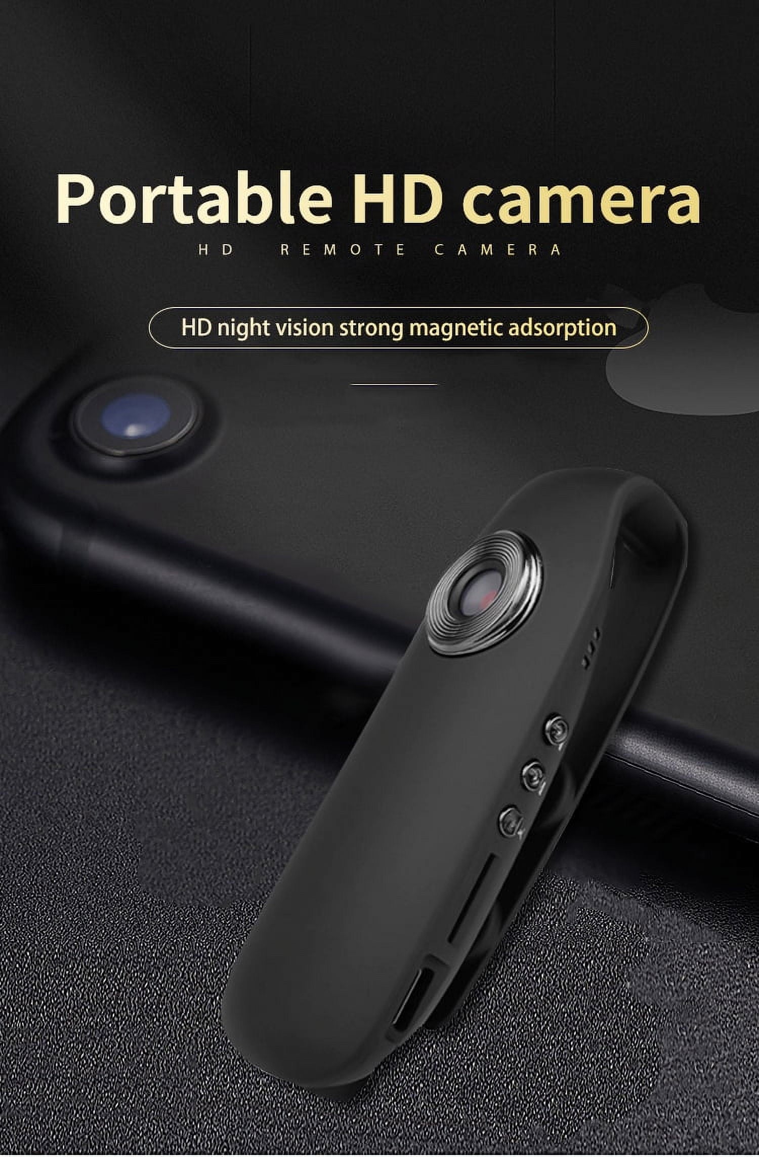 Mini Body Camera 1080P Full HD Cameras Portable Pocket Clip Wearable Camera Video Recorder Small Sport DV DVR Dash Camera for Car Bike Home Office Security