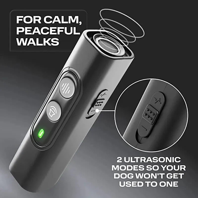 Ultrasonic Pet Dog Repeller anti Barking Stop Bark Training Device Dog Training Repellents with USB Rechargeable Portable Remote