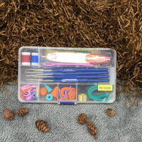 Sewing Tool Set 16 Sizes Crochet Hooks Needles Stitches Knitting Craft Case Crochet Set