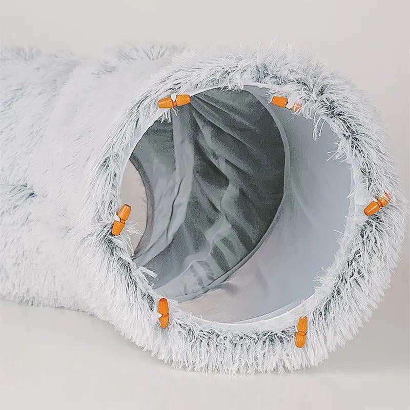 Luxuriously Soft 2-In-1 round Tunnel Cat Beds