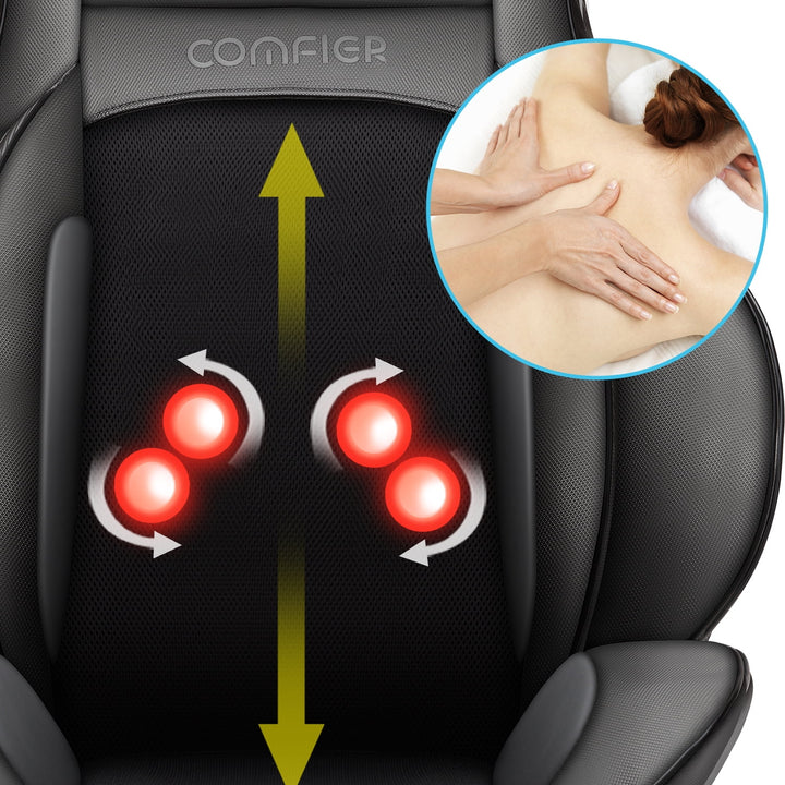 Shiatsu Neck Back Massager with Heat, Air Compression Massage Chair Pad, Seat Cushion Massagers Gifts