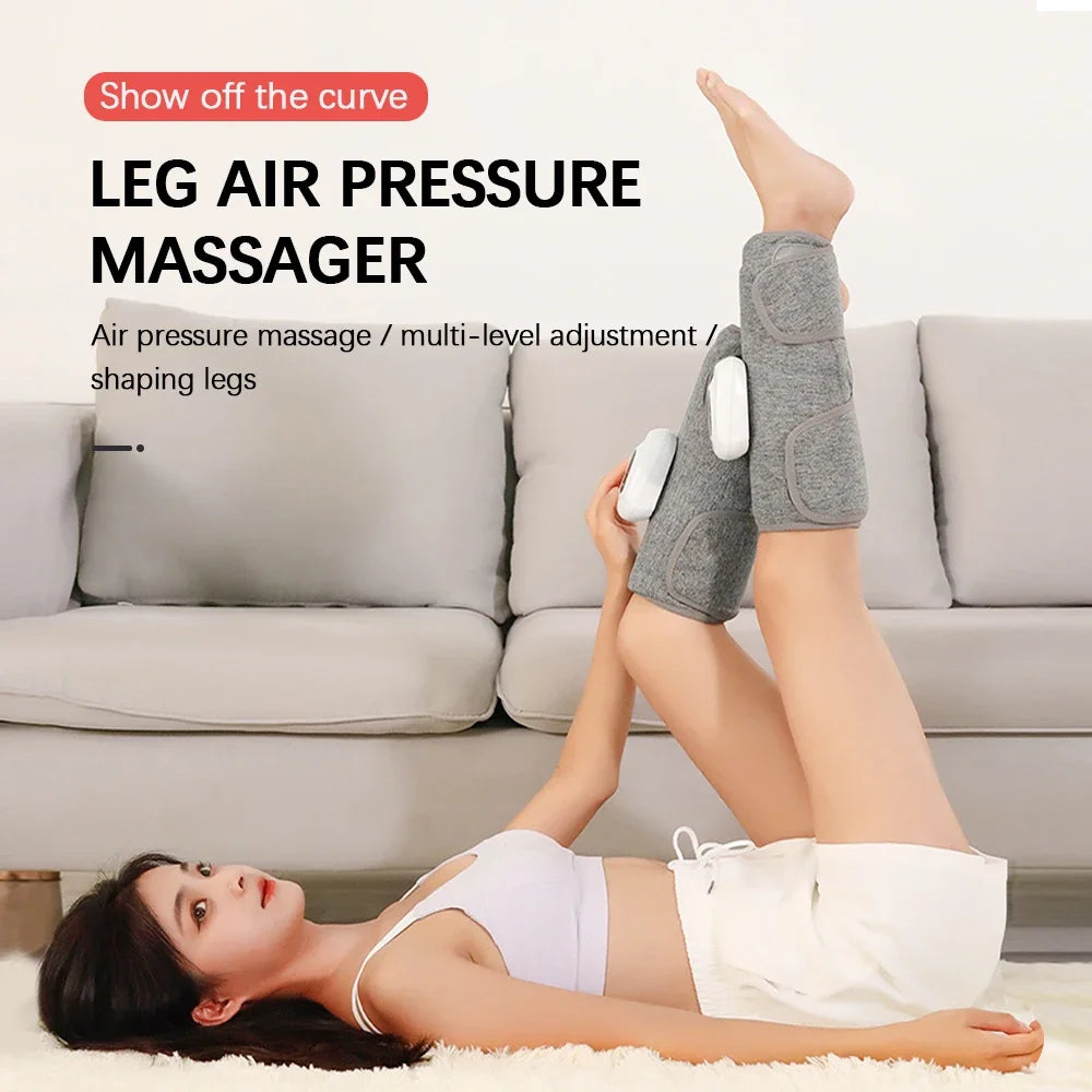 Smart Leg Massage 3 Modes Vibration Leg Air Compression Massager Wireless Electric Air Compress Foot Air Pressure Massage