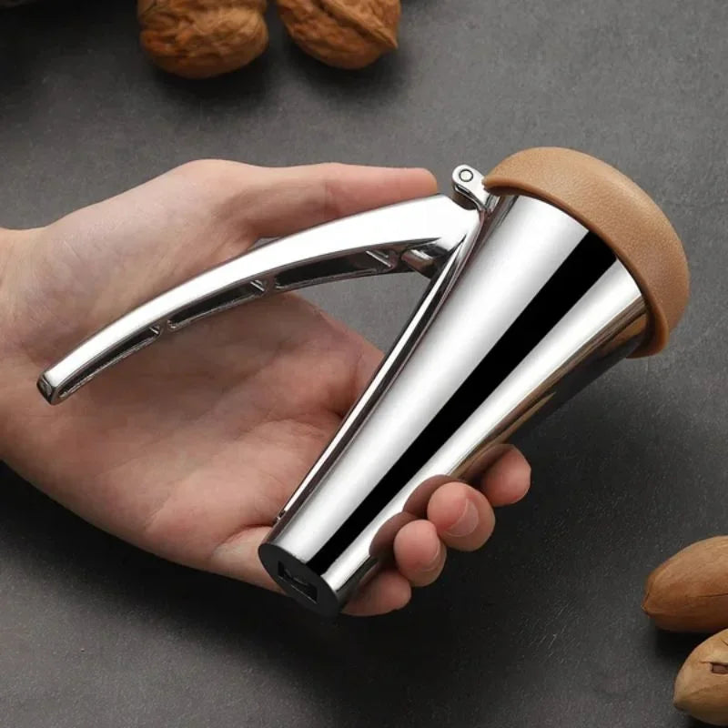 Zinc Alloy Walnut Nut Shelling Tool Nutcracker Multifunctional Nut Shelling Tool Clip Funnel Design Nut Shelling Tool