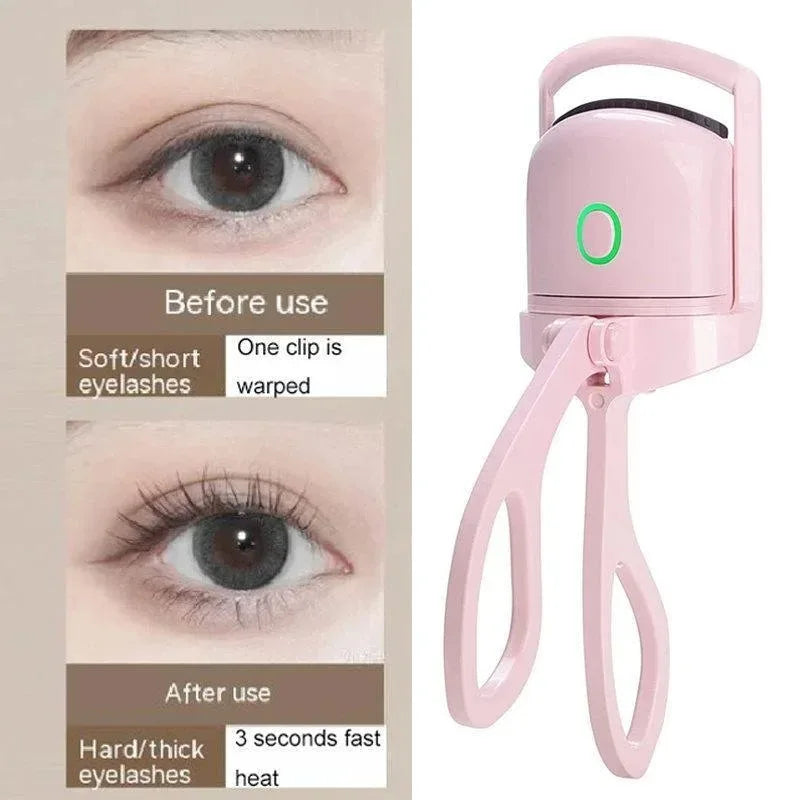 1PC Portable Electric Eyelash Curler Mini Rechargeable Heated Eyelash Curler