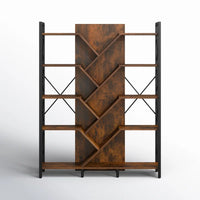 70" H X 55"W Display Shelves Wood Etagere Bookcase