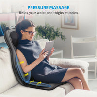 Shiatsu Neck Back Massager with Heat, Air Compression Massage Chair Pad, Seat Cushion Massagers Gifts