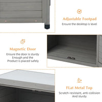 Outdoor Storage Cabinet & Potting Bench Table