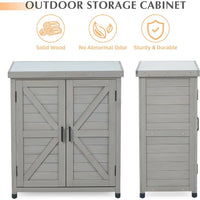 Outdoor Storage Cabinet & Potting Bench Table