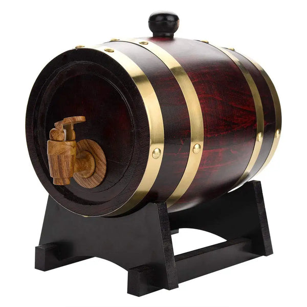 Whiskey Barrel - Whiskey Barrel Dispenser for Serving and Entertaining 1.5L/3L Decanter for Spirits Wine Beer Making Accessories