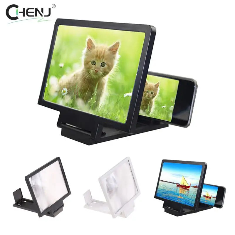 3D Cell Phone Screen Magnifier HD Video Amplifier Stand Bracket Phones Screen Magnifier for Smartphones Mobile Phone Accessories