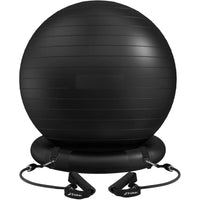 Ball Chair Yoga Ball Chair Exercise Ball Chair with Base & Bands for Home Gym Workout for Abs, Stability