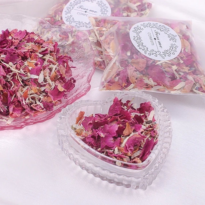 Natural Wedding Dried Flower Rose Petals