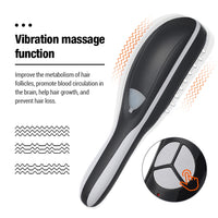 Sonic Vibration Scalp Massager Red Light Therapy Head Massage Comb anti Hair Loss Anion Spray Hair Growth Brush Stress Relief