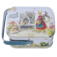 Easter Theme Decorative Tinplate Box Gift Packing Case Candy Tinplate Case Easter Day Accessories Candy Boxes