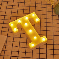 LED Letter Light Alphabet Number Heart Plastic Atmospher Lamp 16Cm for Home Wedding Valentines Ornament Birthday Party Decor