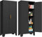 2Door-Pantry-Black