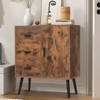 Storage Cabinet with 3 Drawers & Adjustable Shelf, Large Storage Space with inside Shelf, Accent Cabinet