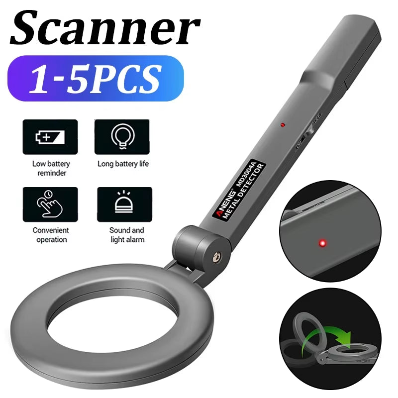 ANENG DM3004A Professional Metal Detector Handheld Pinpointer Alarm High Sensitivity Scanner Security Checker Gold Finder Digger