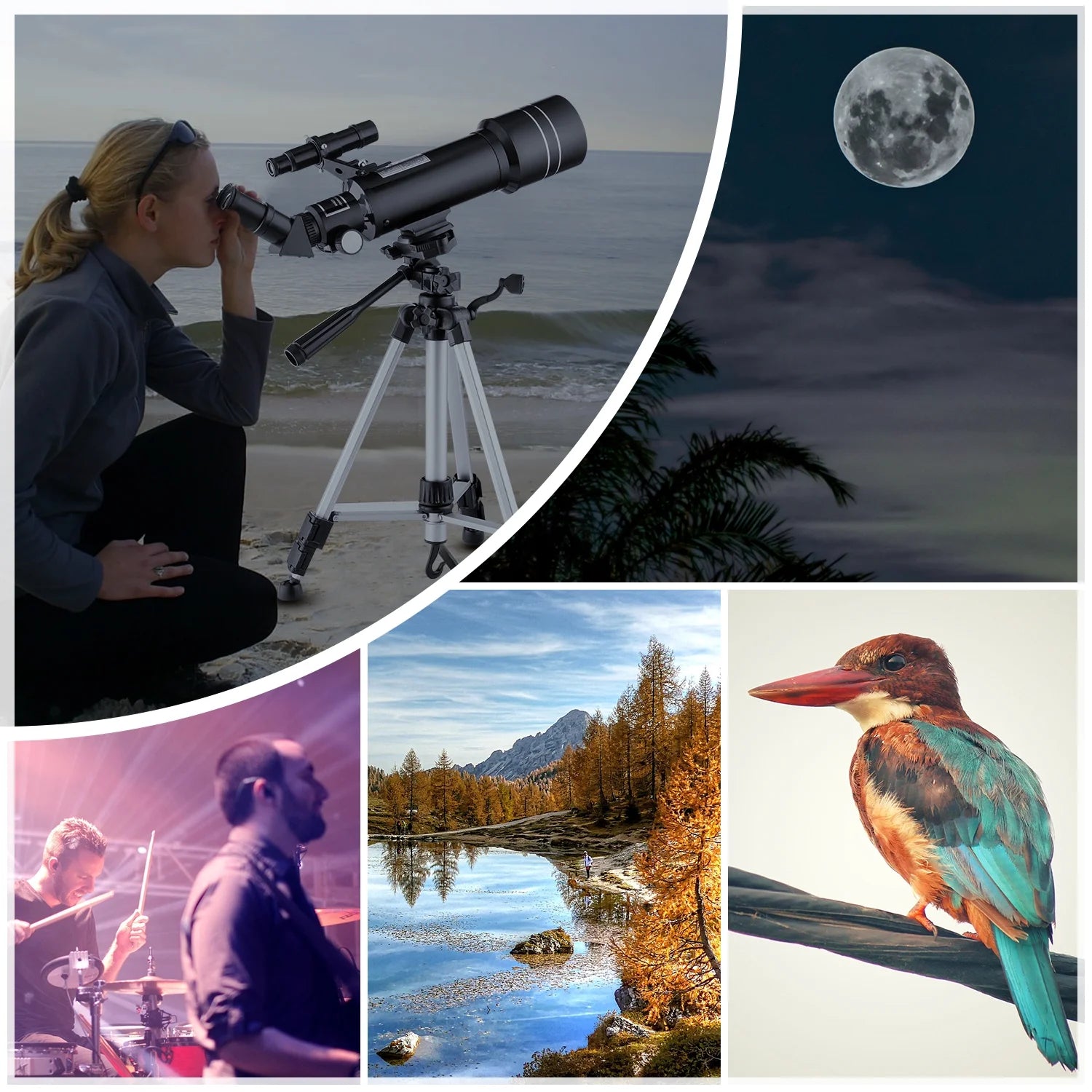 Telescope for Adults Astronomy, 70Mm Aperture 400Mm AZ Mount Refractor Telescope for Kids Adults Beginners