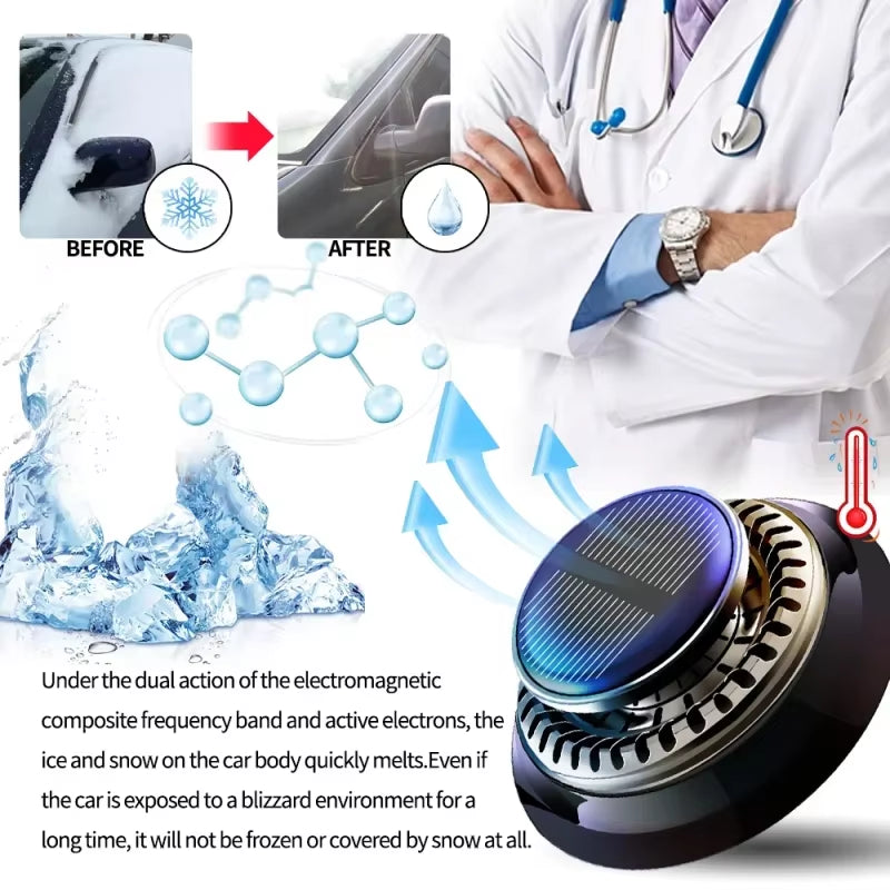 Portable Vehicle Microwave De-icing Instrument Solid Aromatherapy Car Diffusers for Auto Truck Antifreeze Snow Removal Instrument