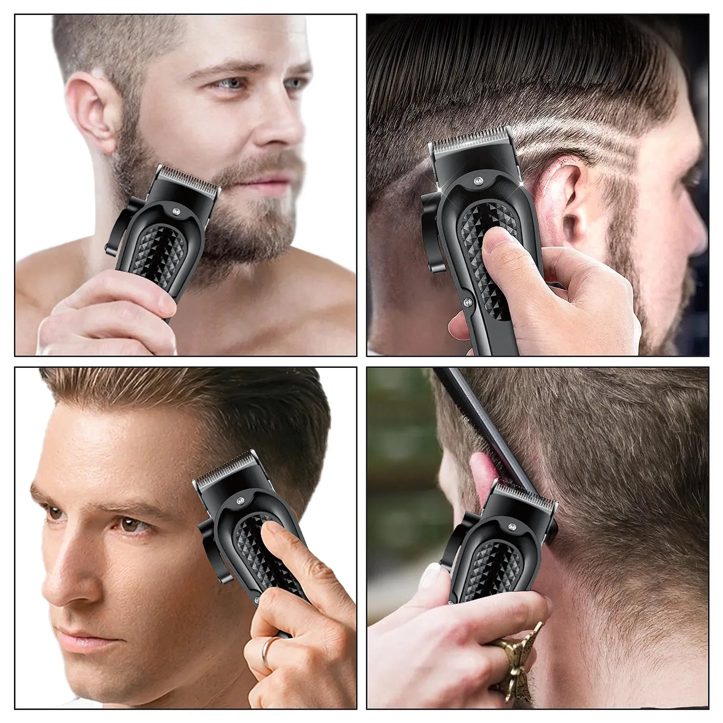 HYN-212 Electric Hair Clipper UBS Rechargeable Cordless Beard Trimmer Men Powerful Electric Hair Clipper Trimming Tool