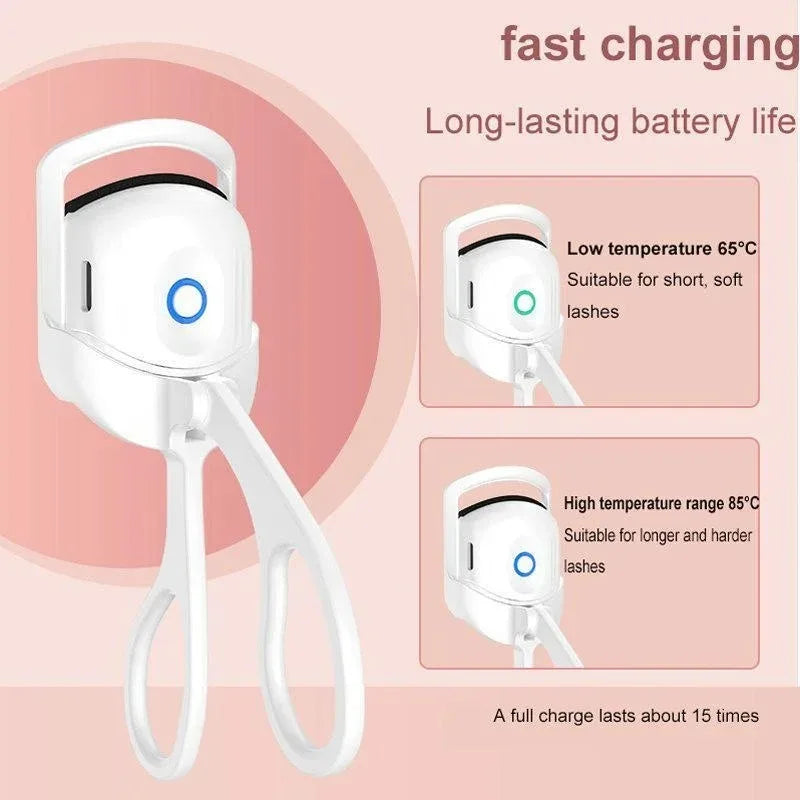 1PC Portable Electric Eyelash Curler Mini Rechargeable Heated Eyelash Curler