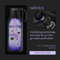 NOVAUS Self-Cleaning Bottle with UV-C Water Purifier