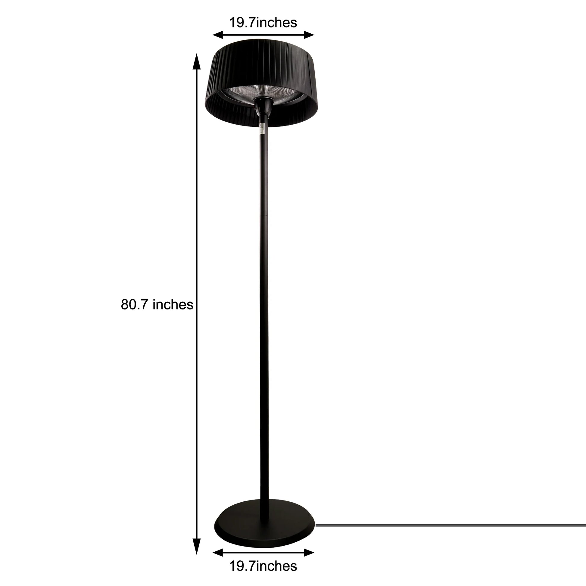 1500W Outdoor/Indoor Heater Floor Lamp