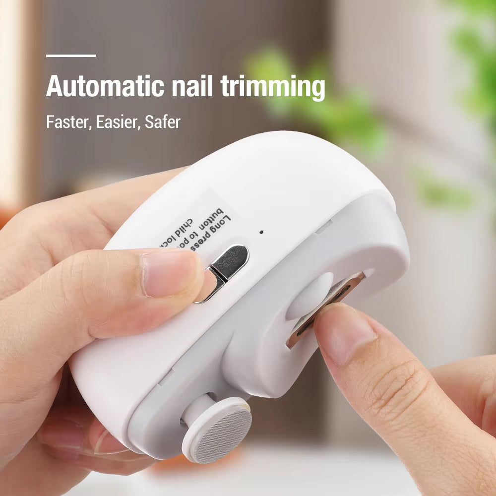 Electric Nail Clipper Grinding and Polishing 2 in 1 Multifunctional Portable Automatic Nail Grinder Electric Manicure Tool