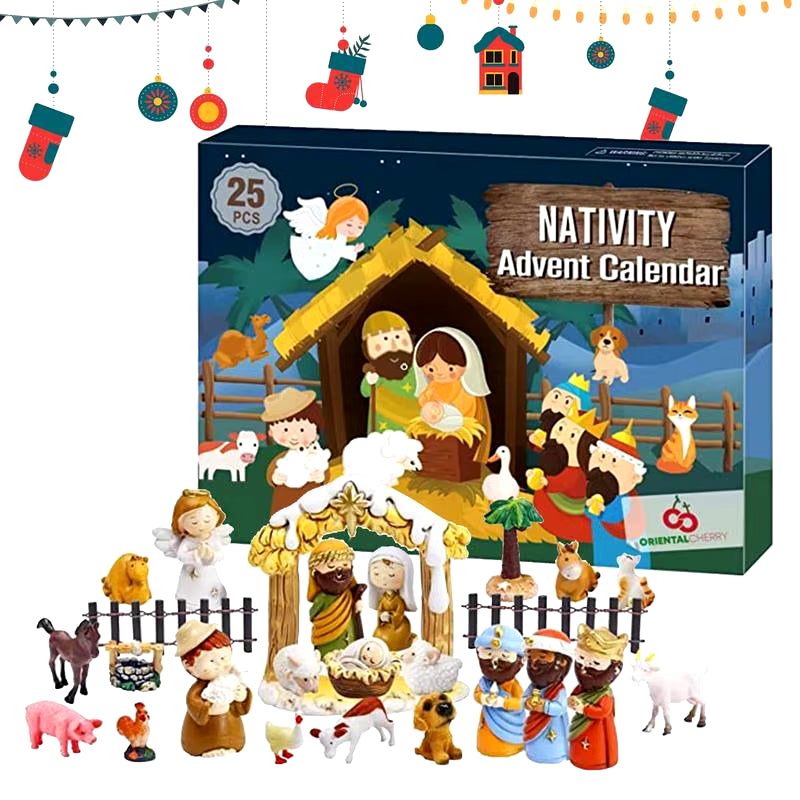 Advent Calendar 2024 Nativity Set Christian Religious Advent Calendar 2024 Christmas Advent Calendar Christian Religious Advent