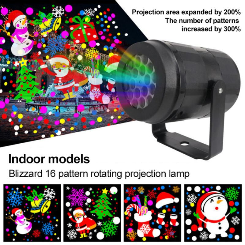 LED Christmas Snow Lights Projector Christmas Decorations Lamp